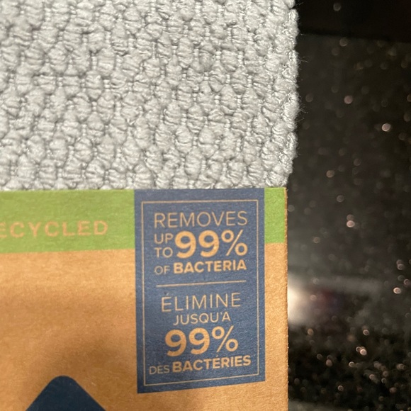 NORWEX Diamond Textured Kitchen Towel & Cloth Set Graphite with Pomegranate Trim - Picture 4 of 16